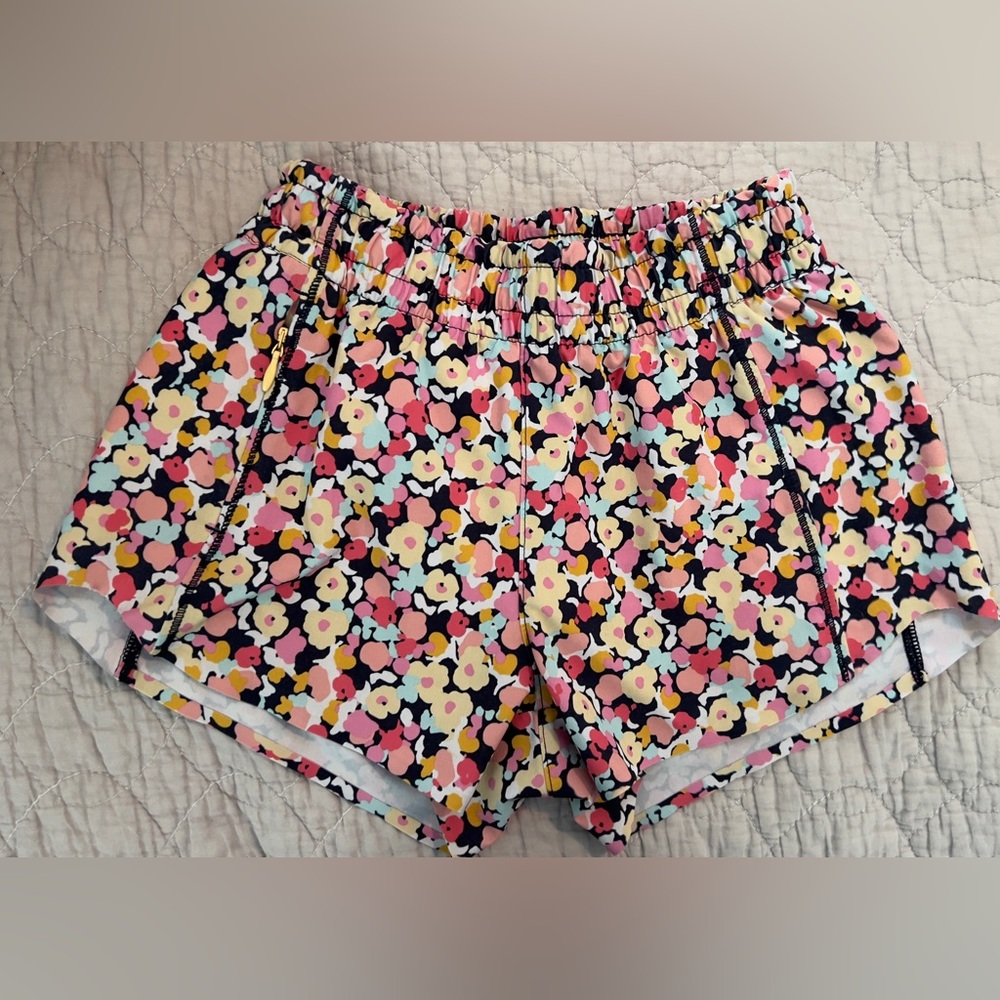 Athleta Kids Floral Shorts - Pink, Yellow, Black